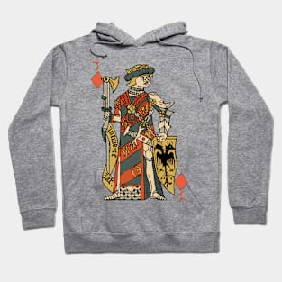 Vintage Character of Playing Card Jack of Diamonds Hoodie